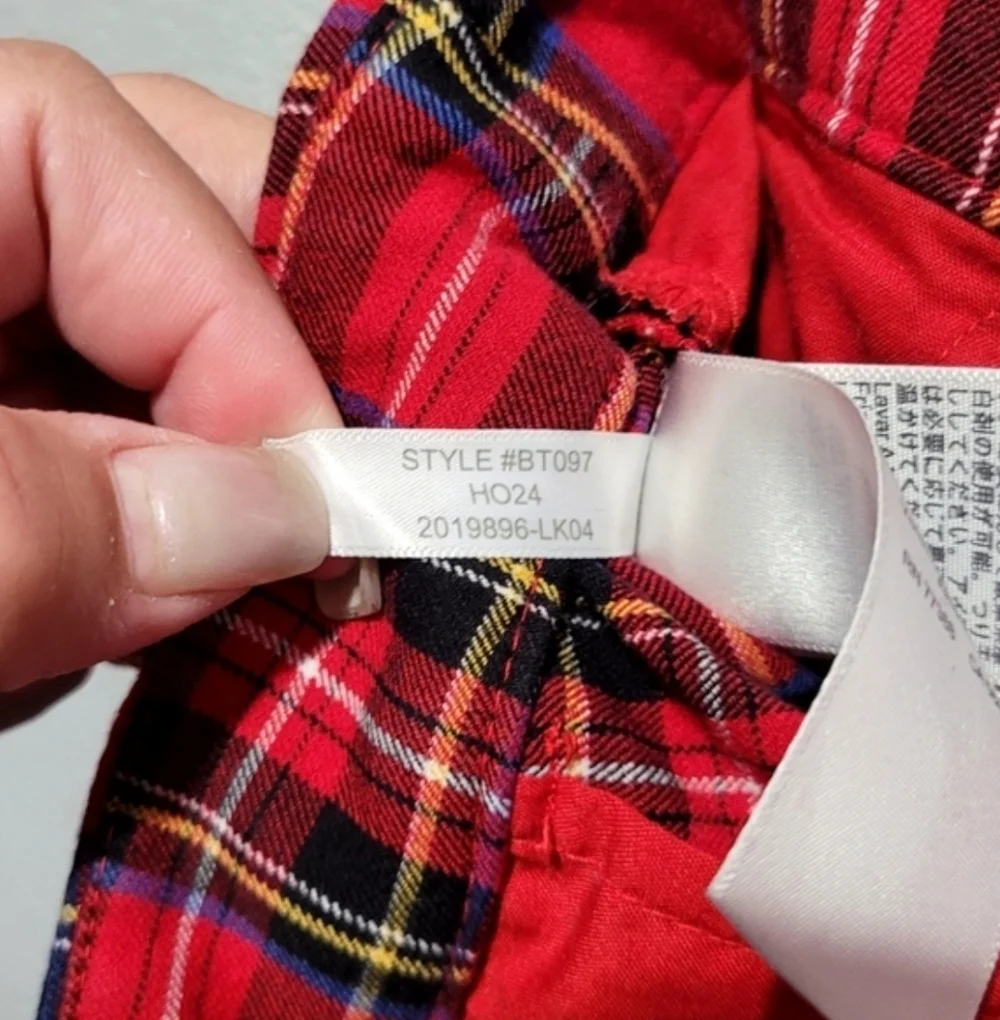 J.Crew Kallie Plaid Straight Leg Pants Red Black Career Workwear Size 12